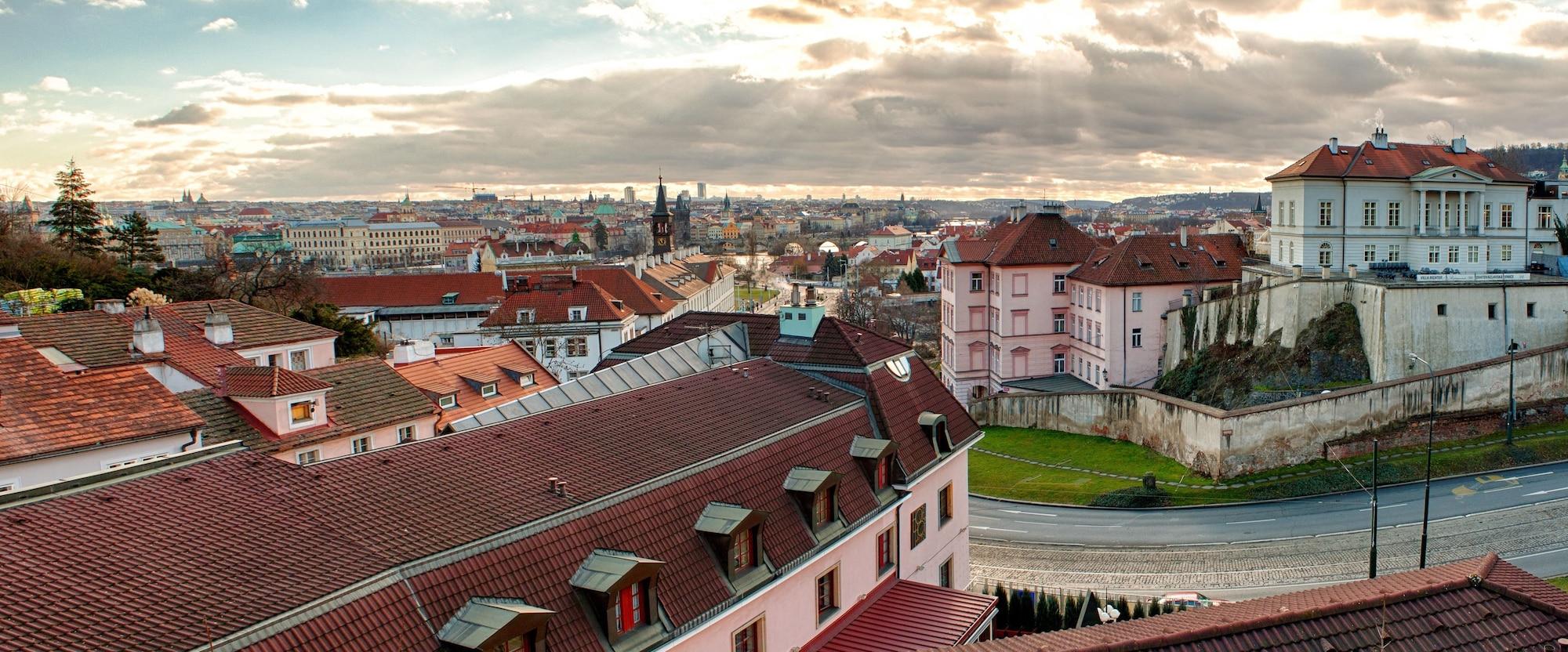 Hotel Hoffmeister Prague Exterior photo View of the city from the castle